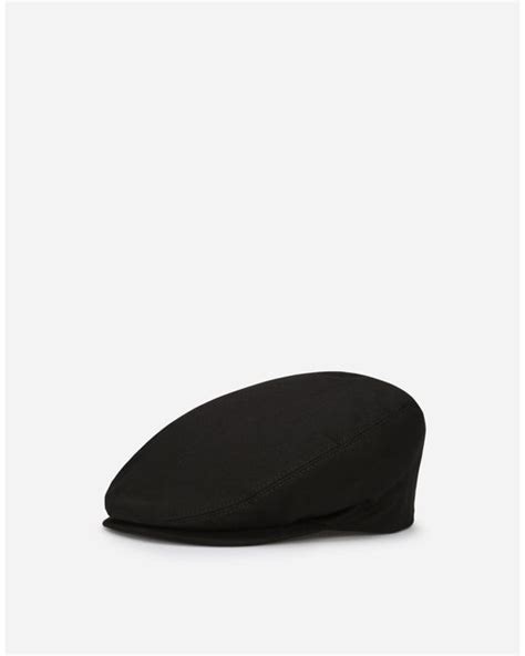 casquette dolce gabbana noir|Casquette plate en flanelle de coton .